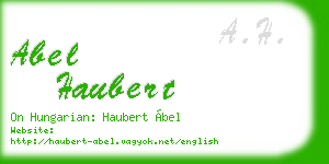 abel haubert business card